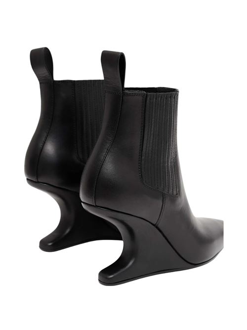 Stivaletti con zeppa scultorea RICK OWENS | RP02F5879LOOEC09